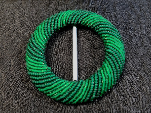 Beaded Small Round Belt Buckles