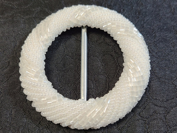 Beaded Small Round Belt Buckles