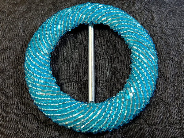 Beaded Small Round Belt Buckles