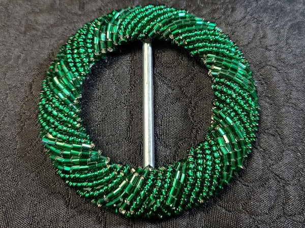 Beaded Small Round Belt Buckles