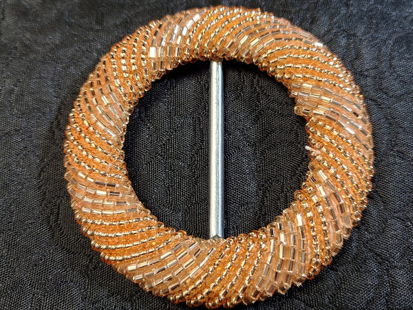 Beaded Small Round Belt Buckles
