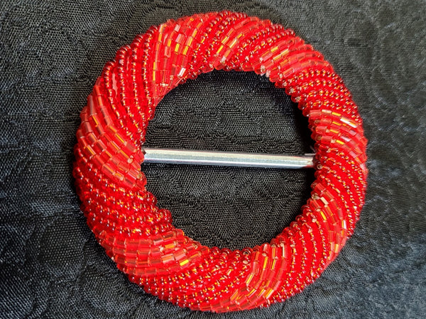 Beaded Small Round Belt Buckles