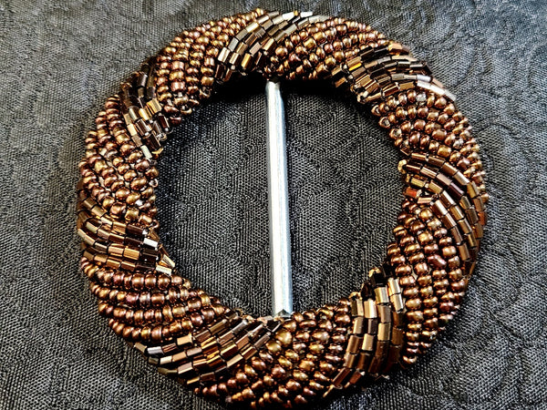 Beaded Small Round Belt Buckles
