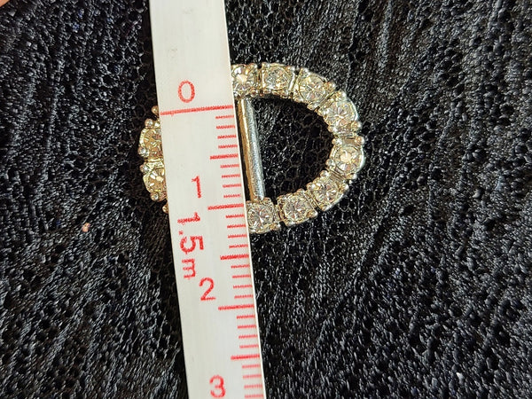 Small Oval Rhinestone Belt/Strap Buckles