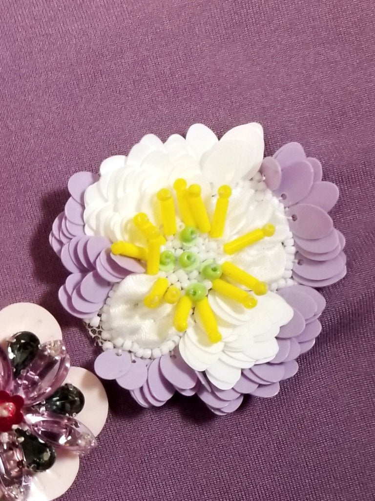 Delicate Sequin Flower Motif