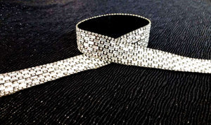 Sparkling Baguette Geometric Pattern Hotfix tape