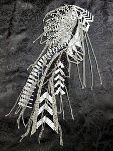 Chain Fringe Beading Big Embellishment