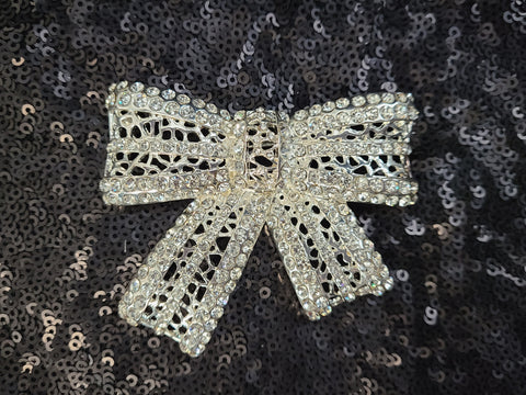 Big Bow Rhinestones Pin/ Brooch