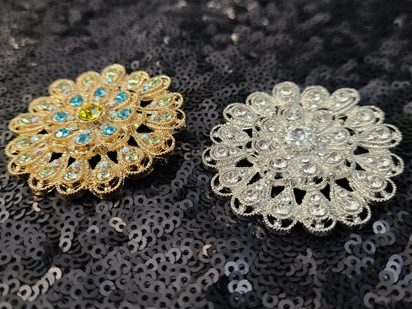 Flower Rhinestone Pin/Brooch