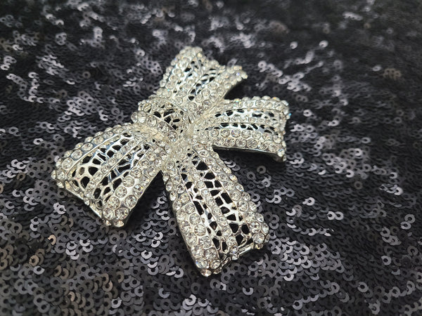 Big Bow Rhinestones Pin/ Brooch