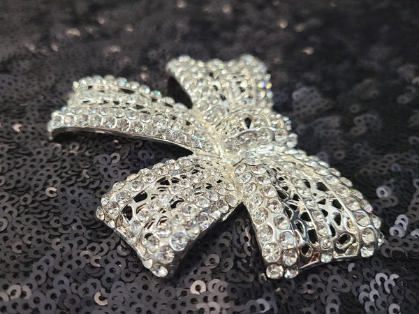 Big Bow Rhinestones Pin/ Brooch