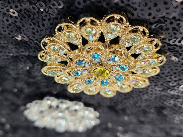 Flower Rhinestone Pin/Brooch