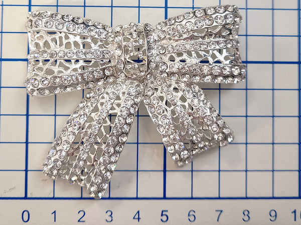 Big Bow Rhinestones Pin/ Brooch