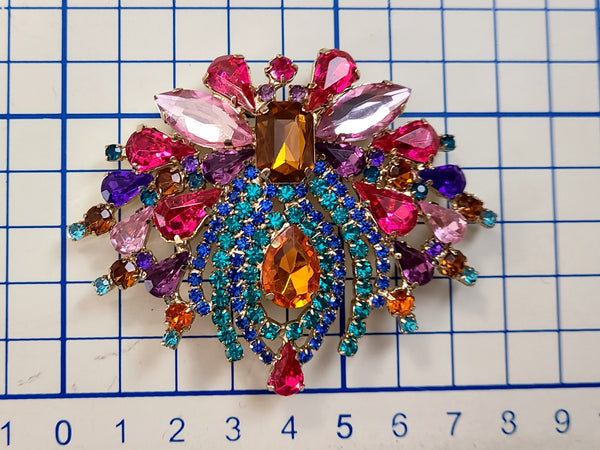 Colorful Butterfly Rhinestone Hook & Eye