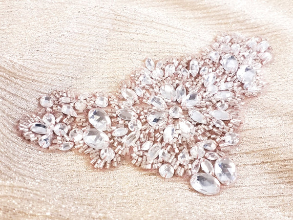 Rhinestone Floral Appliques