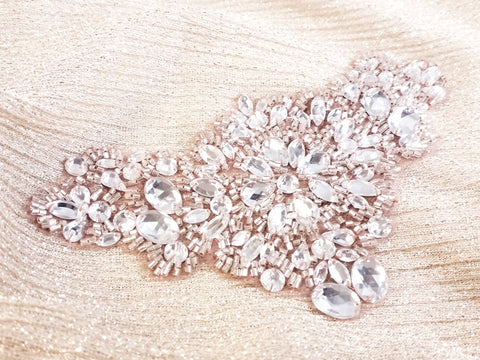 Rhinestone Floral Appliques