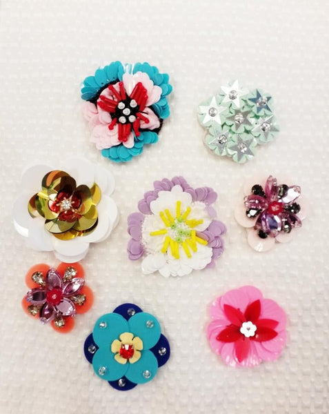 Delicate Sequin Flower Motif