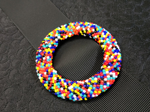 Beaded Small Round Belt Buckles