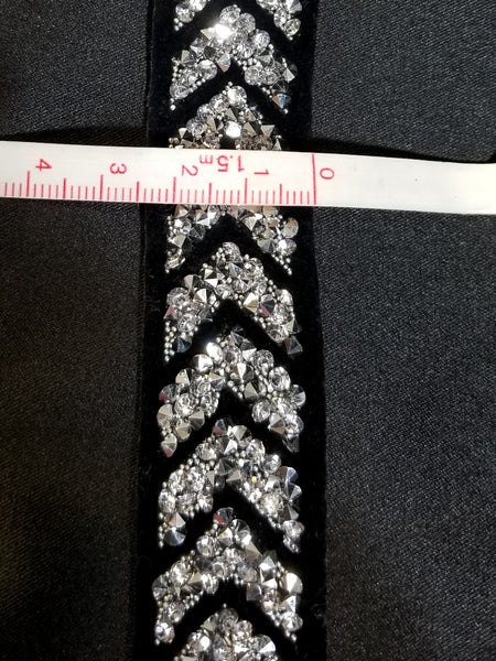 Sparkling Rhinestone with Velvet Hotfix Tape