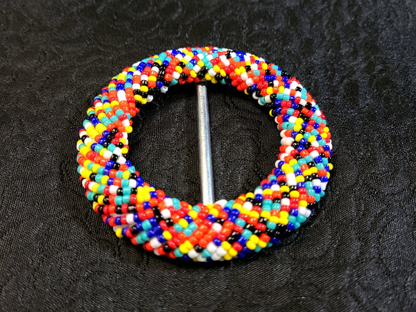 Beaded Small Round Belt Buckles