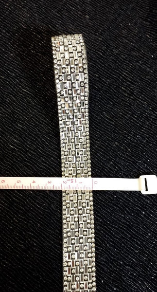 Sparkling Baguette Geometric Pattern Hotfix tape