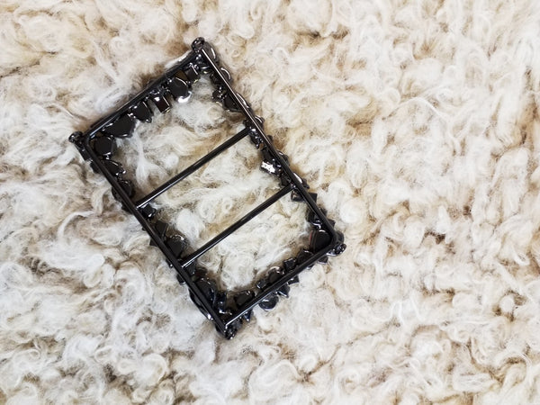 Rhinestone Rectangle Belt Buckles