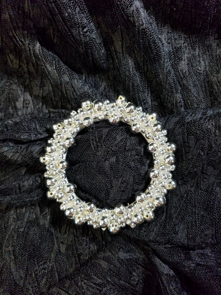 Narrow width Round Beaded Buckle