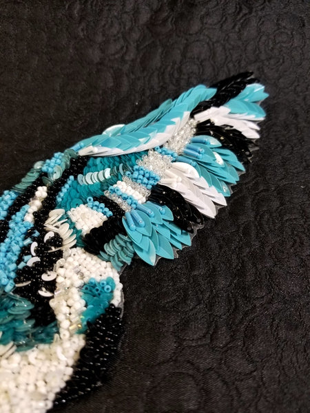 Beaded Wings Pair Appliques