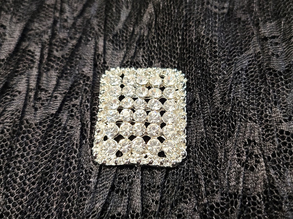 Small Rectangle Rhinestone Buckles