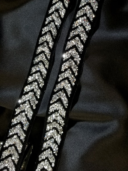 Sparkling Rhinestone with Velvet Hotfix Tape