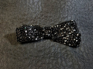 Ribbon Beaded Bow Brooch