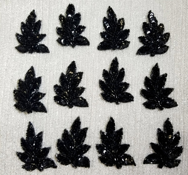 Small Leaf Beaded Motifs