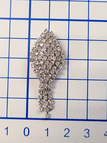 Small Rhinestone Pin with Fringe