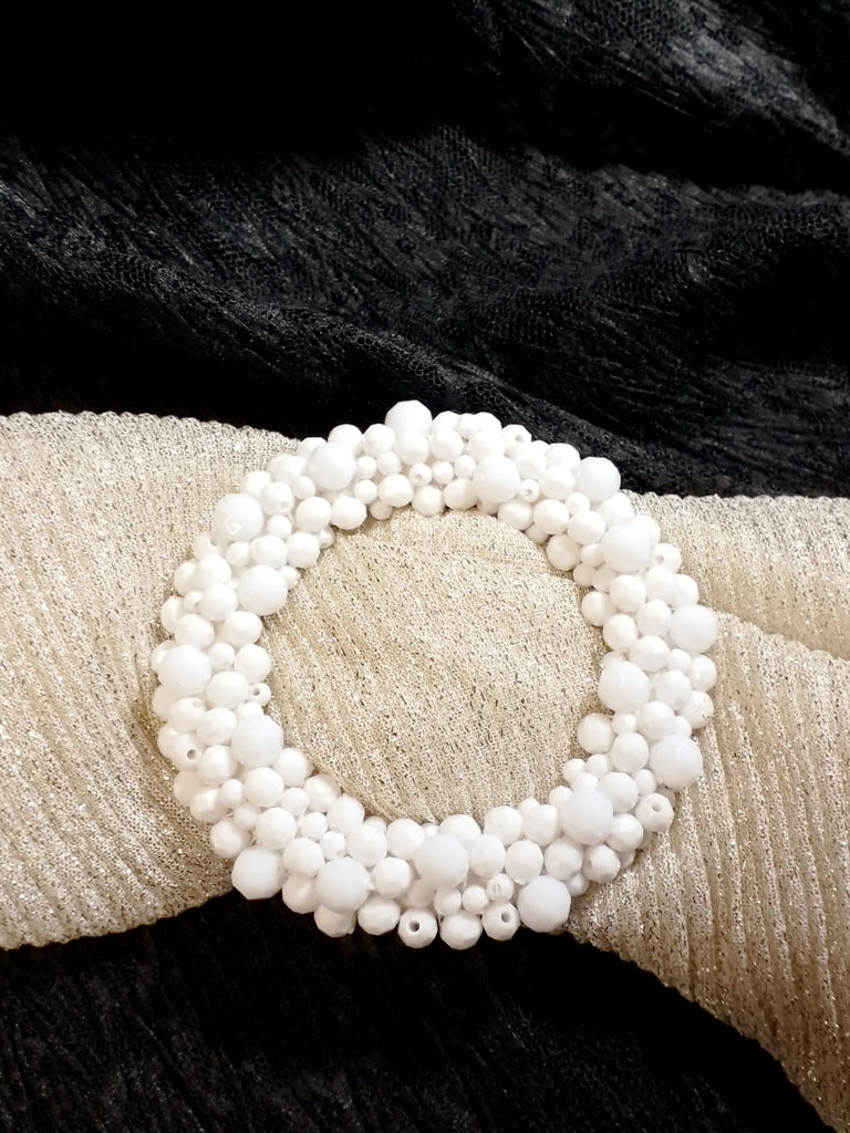 Beaded Big Round Buckle