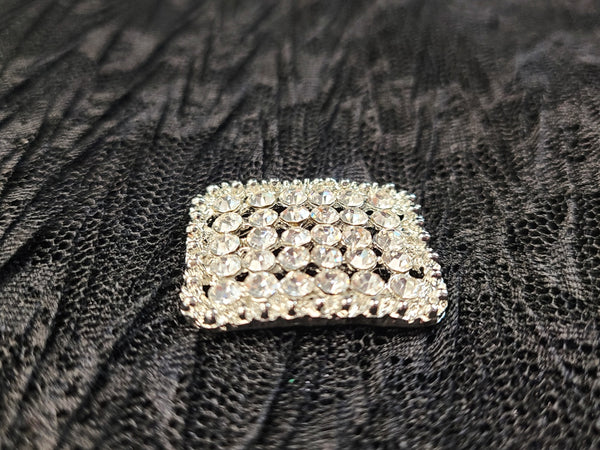 Small Rectangle Rhinestone Buckles