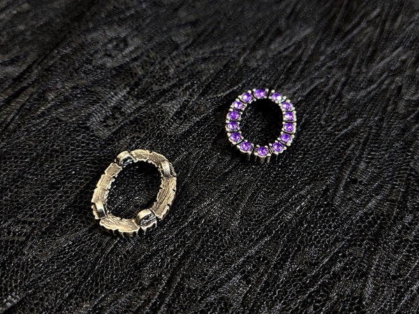 Oval Ring Rhinestone Buckles