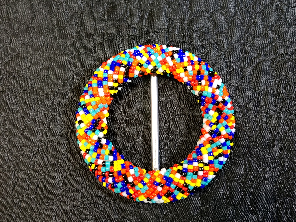 Beaded Small Round Belt Buckles