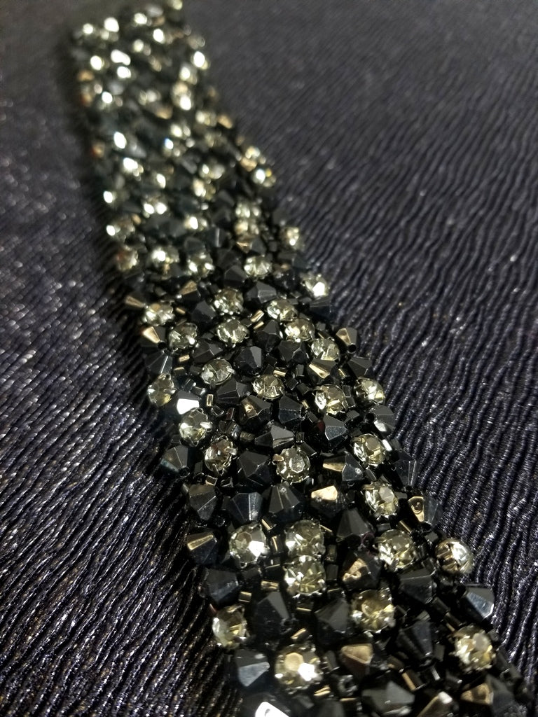 Mix beads with rhinestone beading Trimming