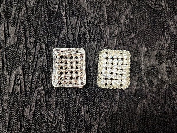 Small Rectangle Rhinestone Buckles