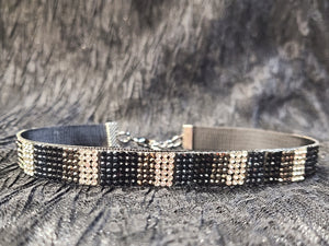 Sparkling  Striped Choker