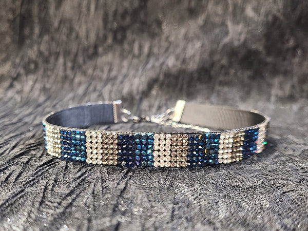 Sparkling  Striped Choker