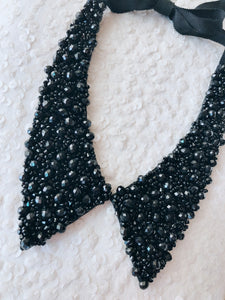 Vintage Beaded Shiny  Collar Necklace